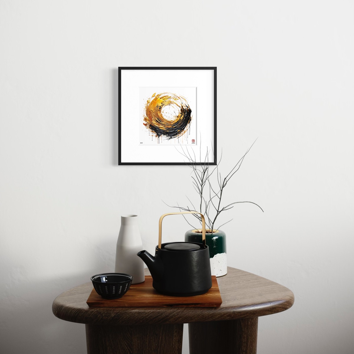 Ensō G001 – Goldene Kraft im Raum